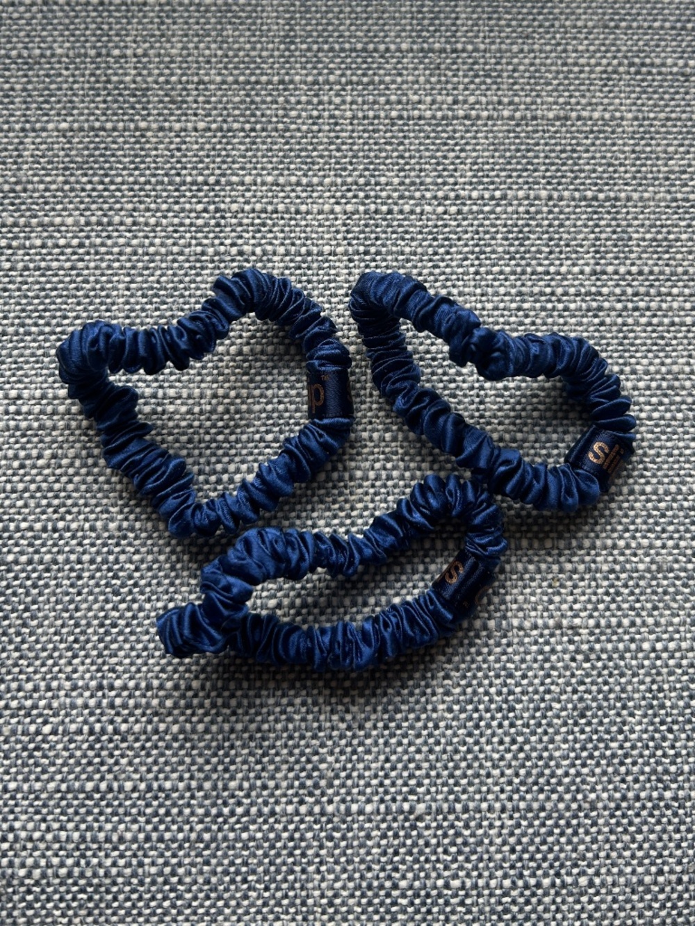 3 Pure Silk SLIP Skinny Scrunchies: Anti-Crease, Anti-Breakage Slipsilk™ Design